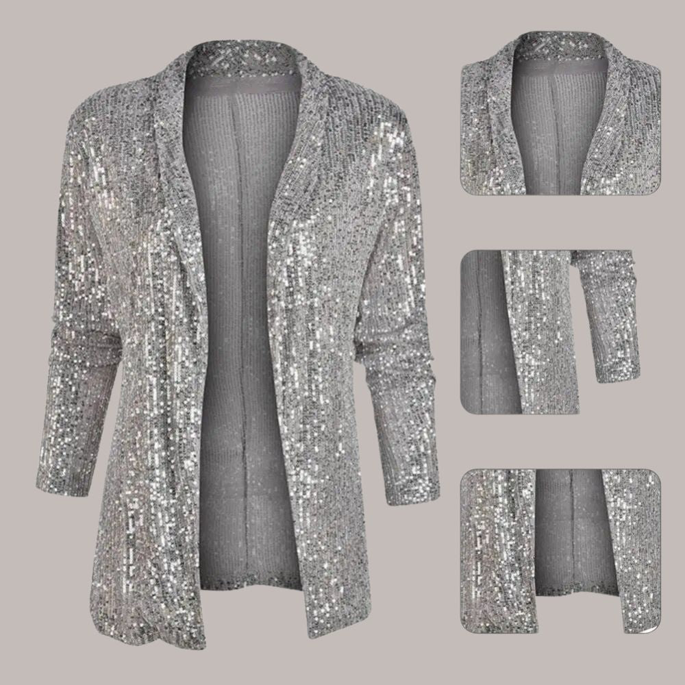 Party Glitzer Damen Blazer l Selveni