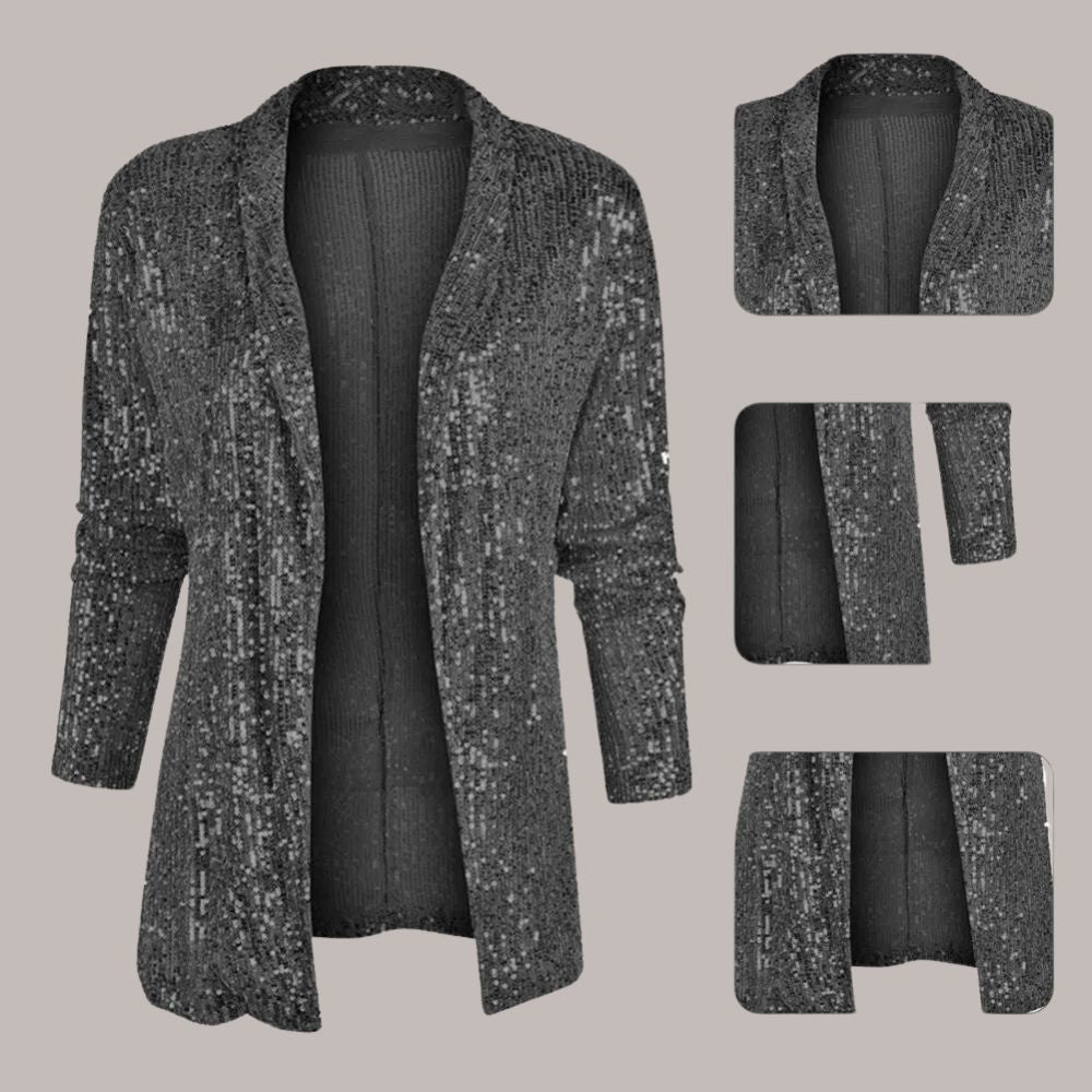 Glitzerblazer mit entspannter Passform | Miyeon