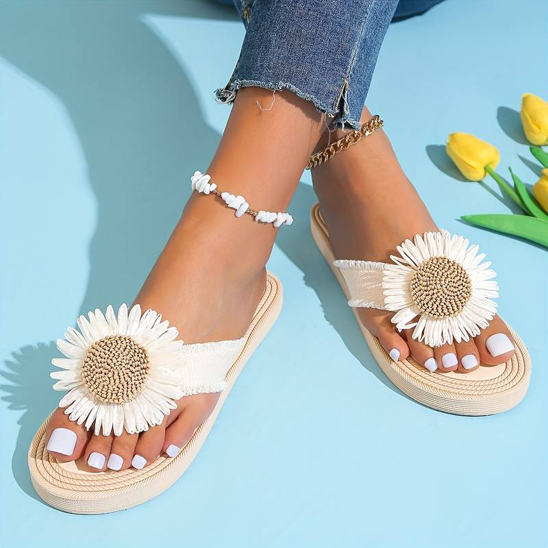 Crisanta l Sommer-Flip-Flop mit Blumenmuster für Damen