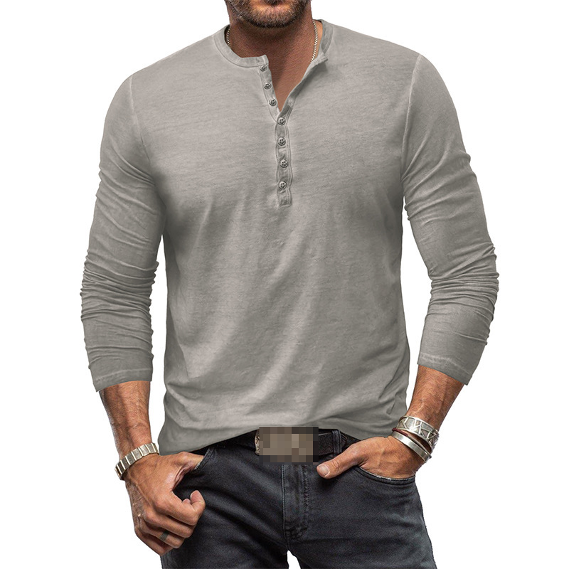 Henley-Shirt für Herren mit langen Ärmeln l Hilbert