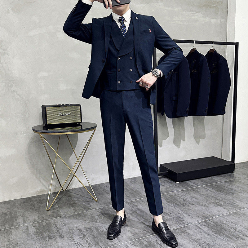 Eleganter Business-Anzug für Herren [Weste, Blazer + Hose] l Adler