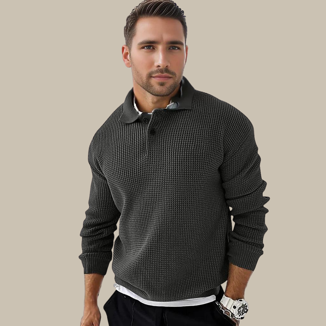 Stylisches Langarm-Polo-Shirt für Männer | Wladimyr