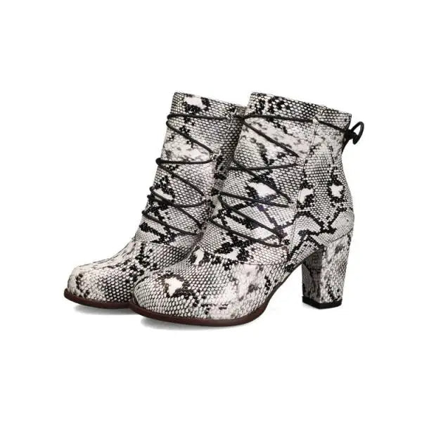 Hochwertige Damen High Heel Print Stiefel | Herbst/Winter Favorit | Tuffayna