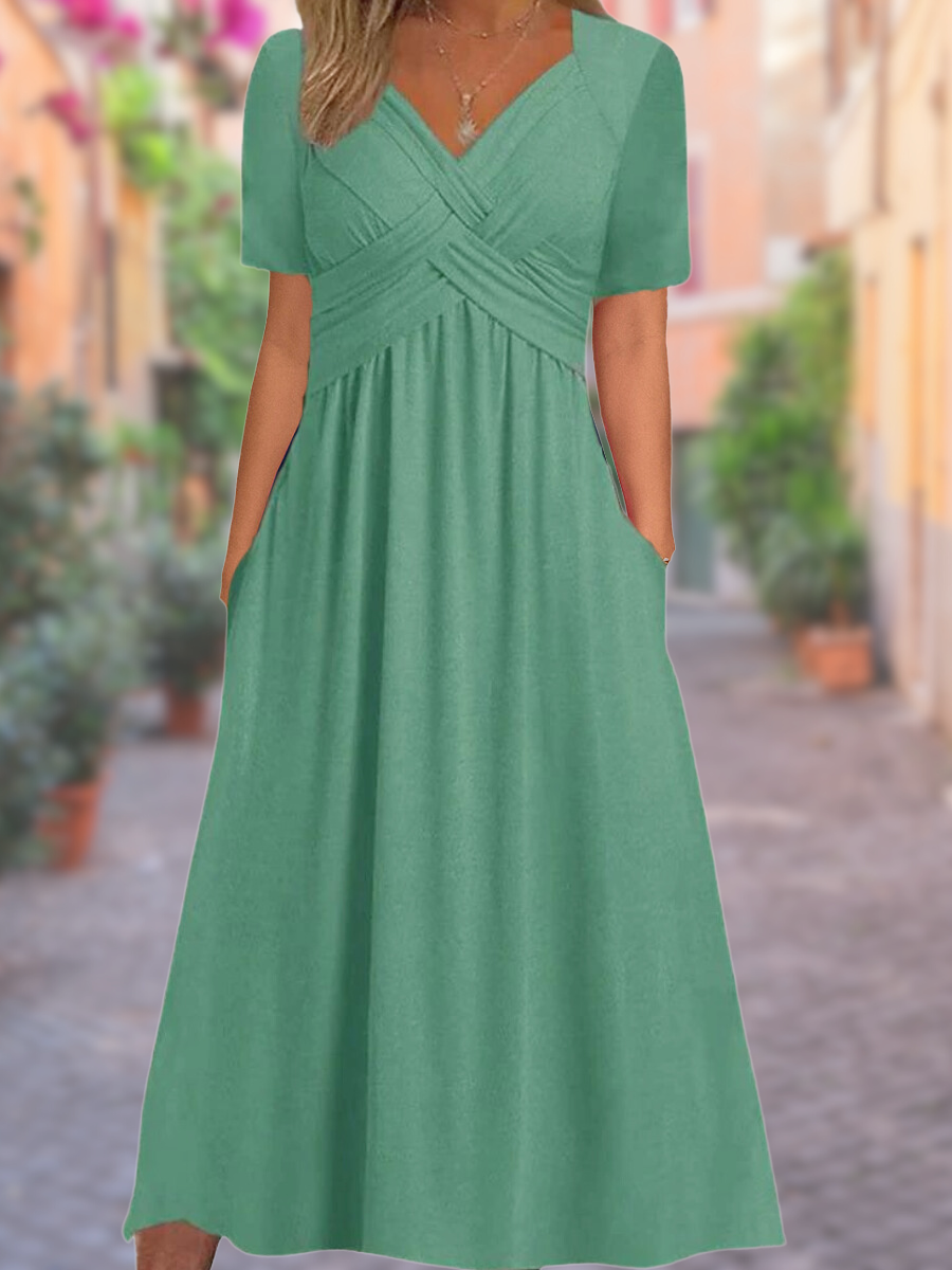 V-Ausschnitt Sommerkleid | Melly