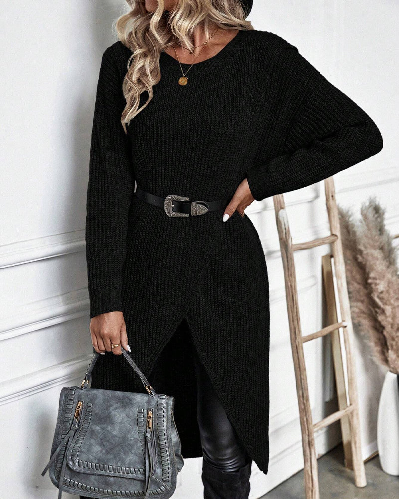 Eleganter Langer Pullover | Qitarah