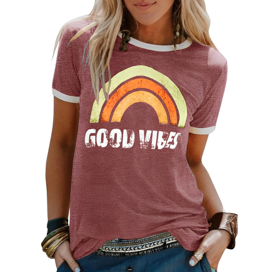 Good Vibes Slim Fit Damen Shirt l Steffi