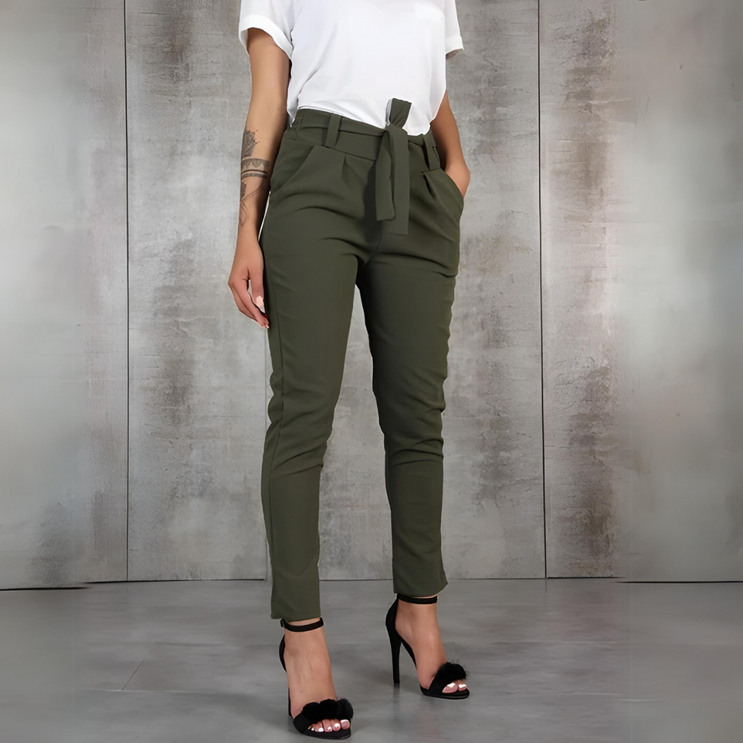 Slim-Fit Stretch Trousers | Synthie