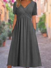 V-Ausschnitt Sommerkleid | Melly