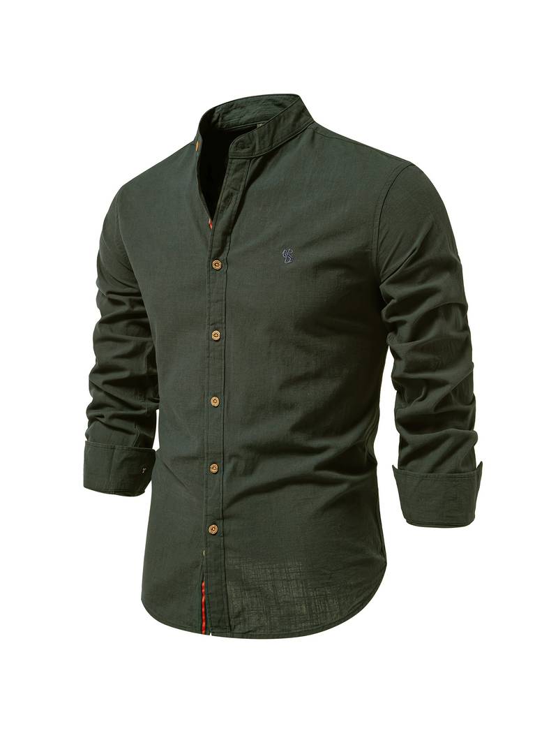 Langarm-Button-Down-Hemd für Herren l Darco