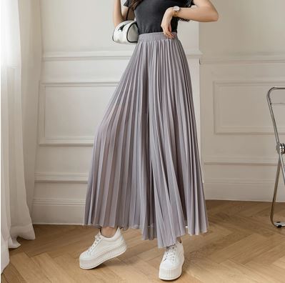 Weite Hose mit hoher Taille und Falten l Lenore