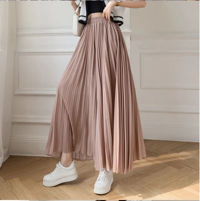 Weite Hose mit hoher Taille und Falten l Lenore