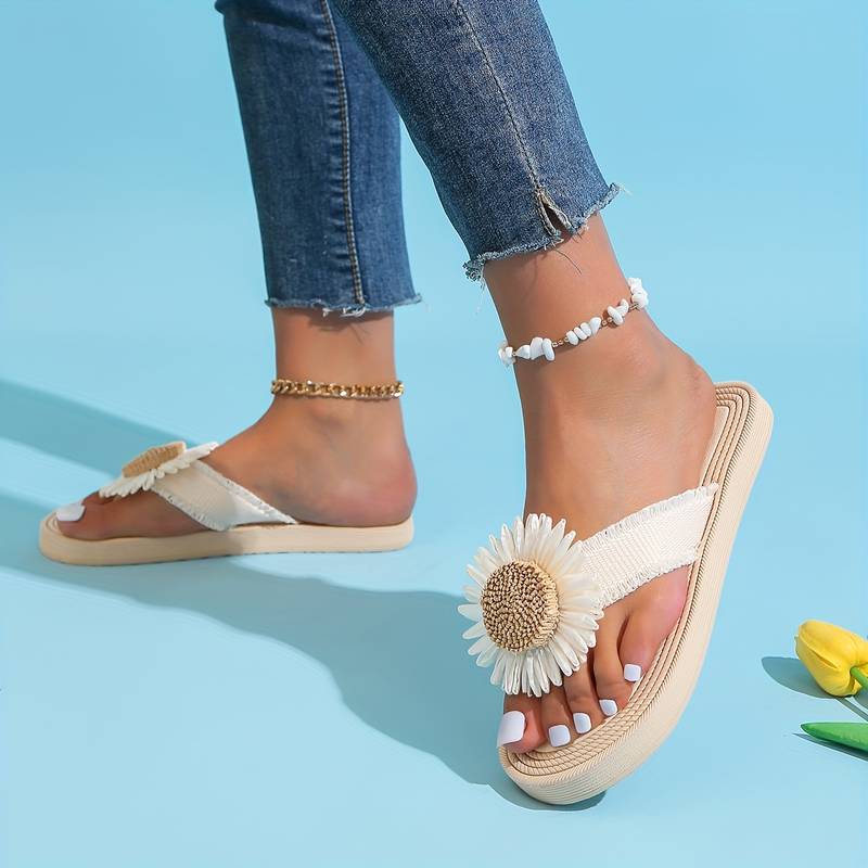 Crisanta l Sommer-Flip-Flop mit Blumenmuster für Damen