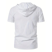 Enzo | Lässiges Kapuzen-T-Shirt mit Schnürdetail
