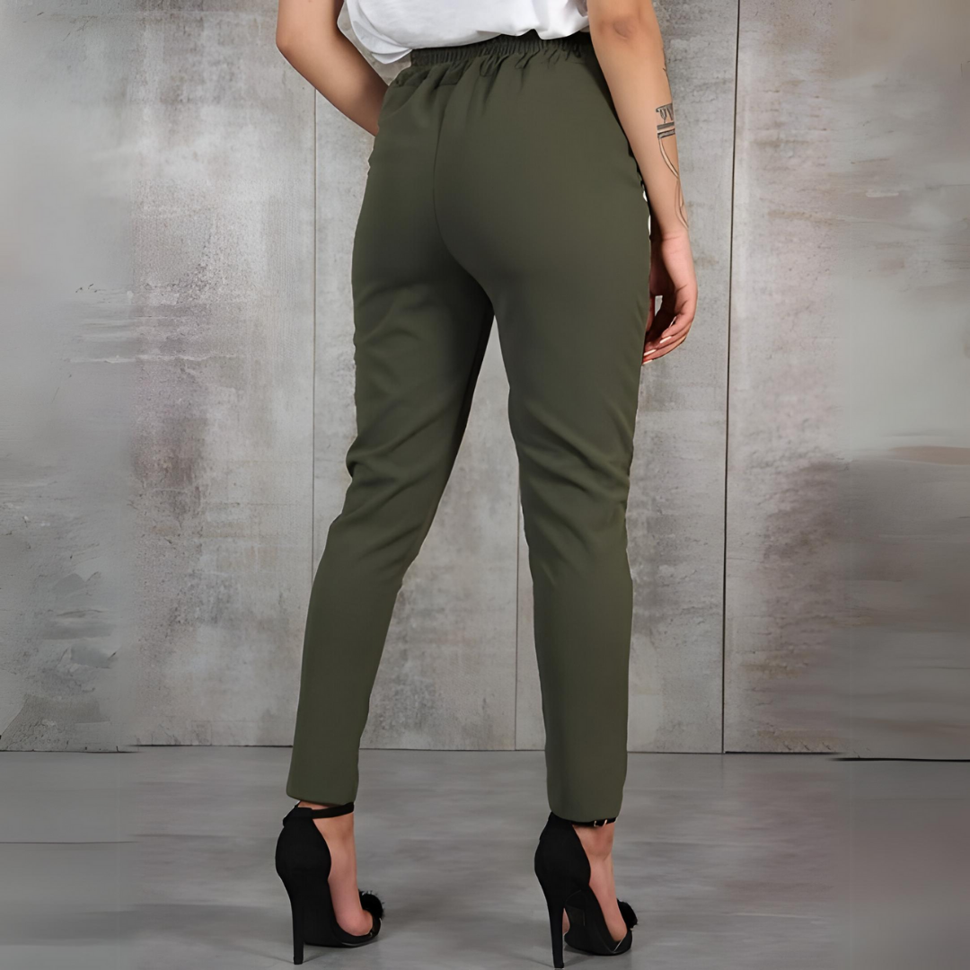 Slim-Fit Stretch Trousers | Synthie