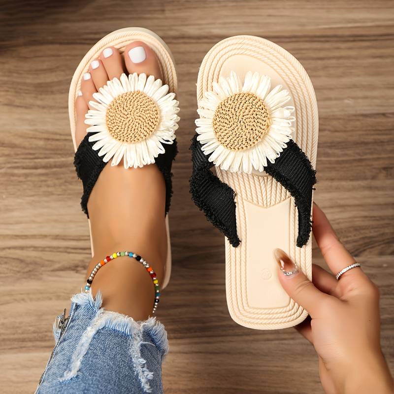 Crisanta l Sommer-Flip-Flop mit Blumenmuster für Damen