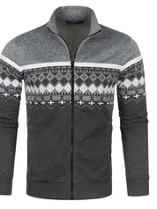 Herrenweste Mid Stretch Ethnic Retro Full Zip Up l Holger