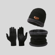 Unisex Winter-Accessoire-Set aus dicker Wolle | Mirjam