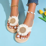 Crisanta l Sommer-Flip-Flop mit Blumenmuster für Damen