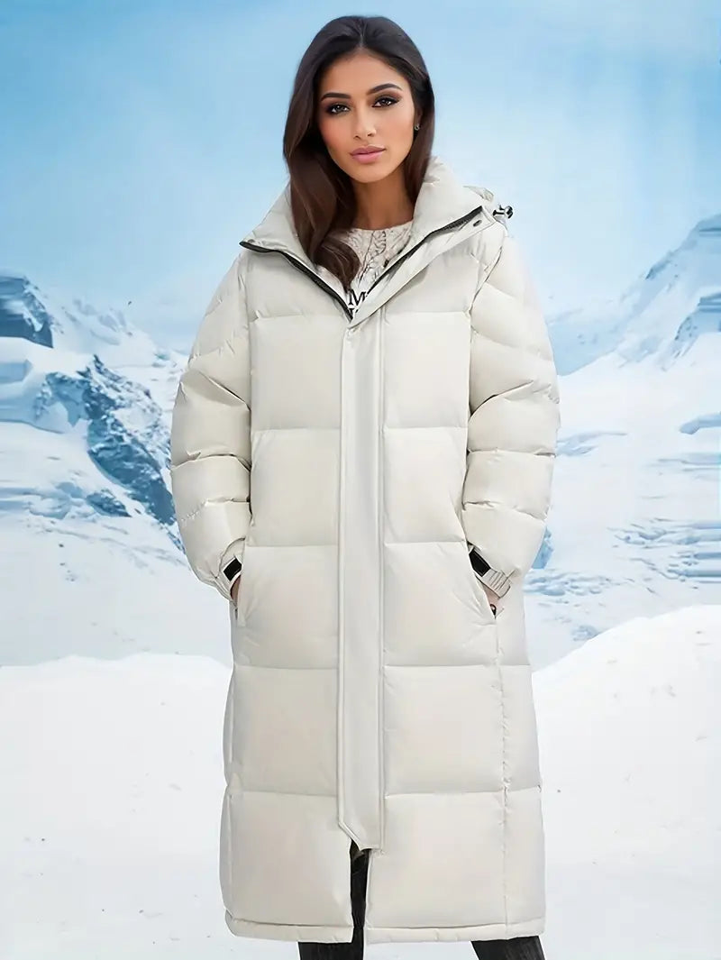 Lange wattierte Winterparkajacke | Cascy