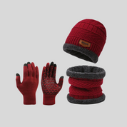 Unisex Winter-Accessoire-Set aus dicker Wolle | Mirjam