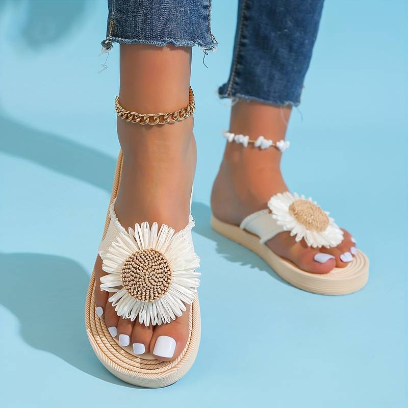 Crisanta l Sommer-Flip-Flop mit Blumenmuster für Damen