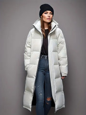 Lange wattierte Winterparkajacke | Cascy