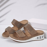 Sommer-Strass-Slipper für Damen | Sandalen für Damen | Rutschfeste Strandschuhe | Tyra