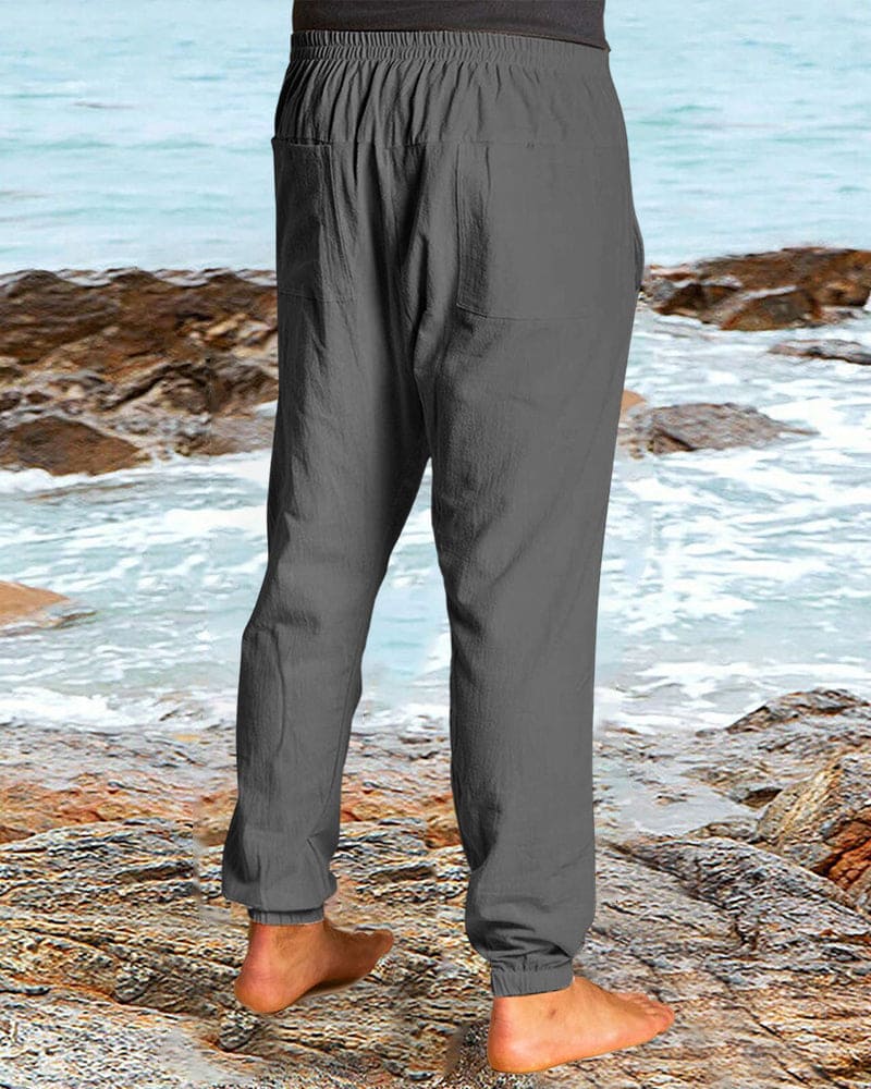 Modische Slim-Fit-Herrenhose aus Leinen l Dionysus