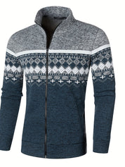 Herrenweste Mid Stretch Ethnic Retro Full Zip Up l Holger