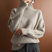 Lockerer Rollkragenpullover Cardigan | Maryam