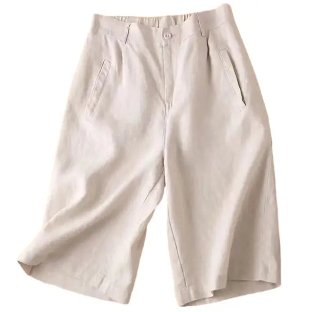 Cotton-Linen-Women-Suit-Shorts-Elastic-Waistband-Women-Shorts-High-Waist-Straight-Wide-Leg-A-Line.jpg_640x640_03f9b6f9-c79b-4343-984d-c42ae068c042.webp
