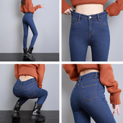 Thermo-Jeans | Stretchige Skinny-Jeans mit Fleecefutter für Damen | Syrilla