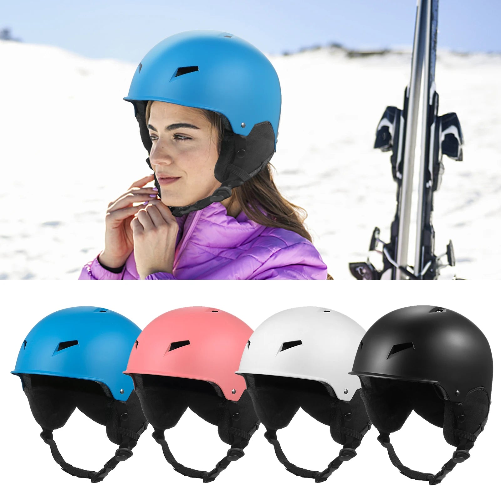 Winter Skihelm für Damen und Herren – Mit abnehmbaren Ohrenschützern | Kasco