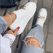 Janice l Niedrige Sneaker mit goldenen Gliedern