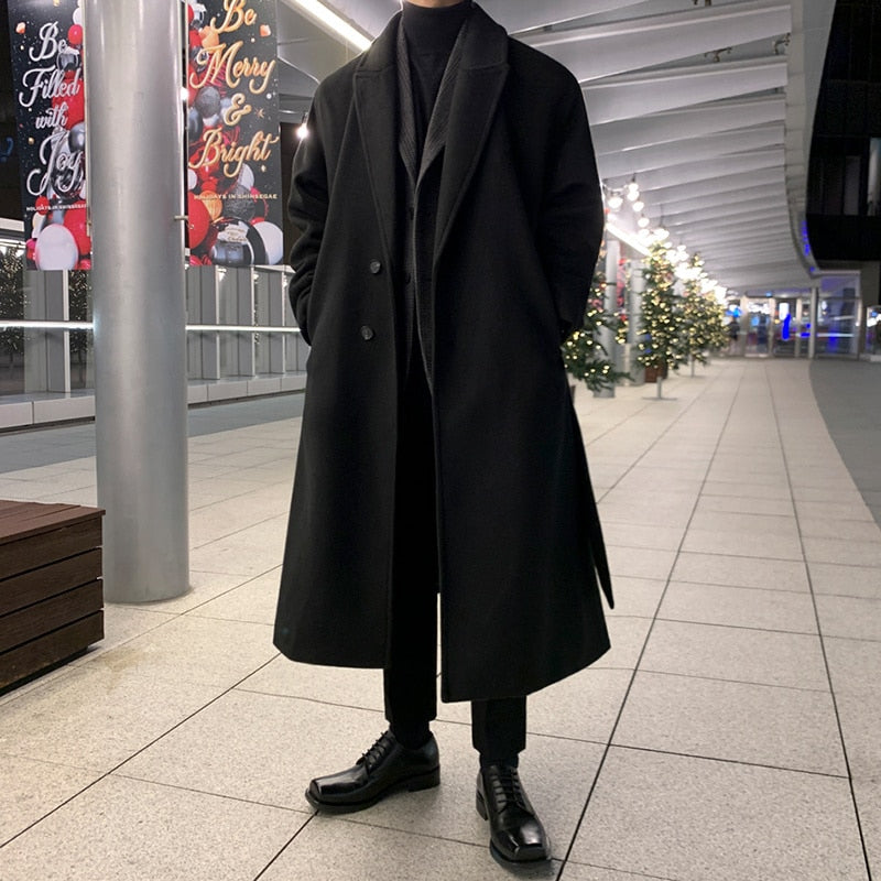 Übergroßer Herren Langer Trenchcoat | Vieth