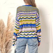 Bunt gestreifter Strickpullover | Varda