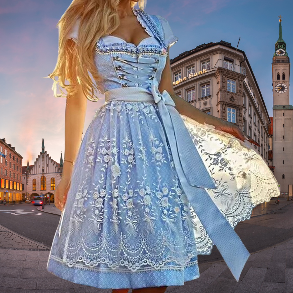 Wunderschöne Deluxe Tracht - Einzigartige Damen Tracht mit Schürze und Bluse | Lilibeth