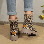 Stylische Stiefel mit Leopardenmuster | Ethelenda