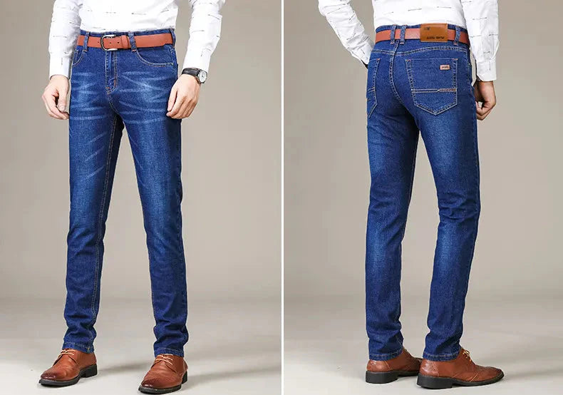 Geradlinige lässige Stretch-Jeans für Herren l Raivis