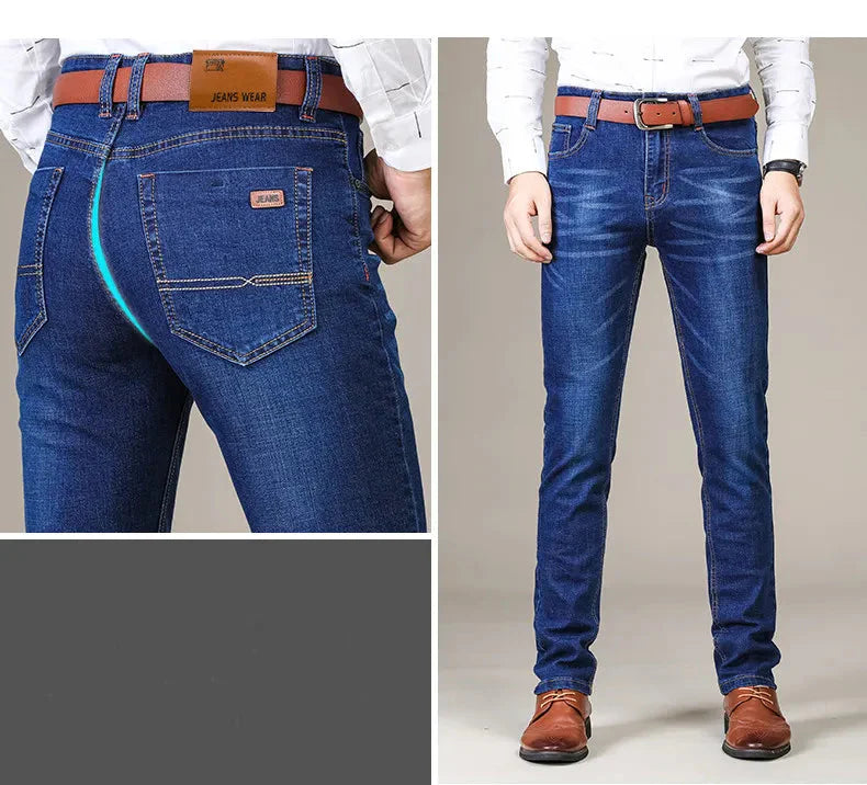 Geradlinige lässige Stretch-Jeans für Herren l Raivis