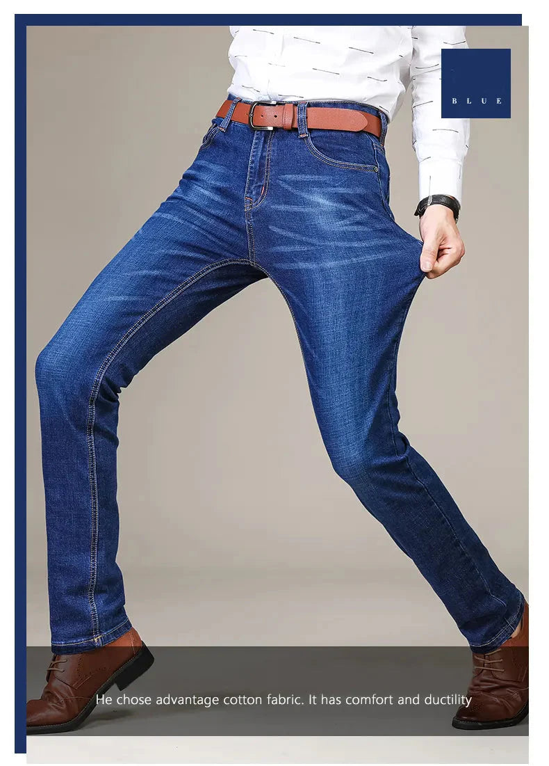 Geradlinige lässige Stretch-Jeans für Herren l Raivis