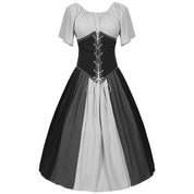 Glorious Renaissance Kleid Frauen Mittelalter Gothic Long Maxi Retro Vestido Victorian Lace Up Paty Ball Gown | Adabellan