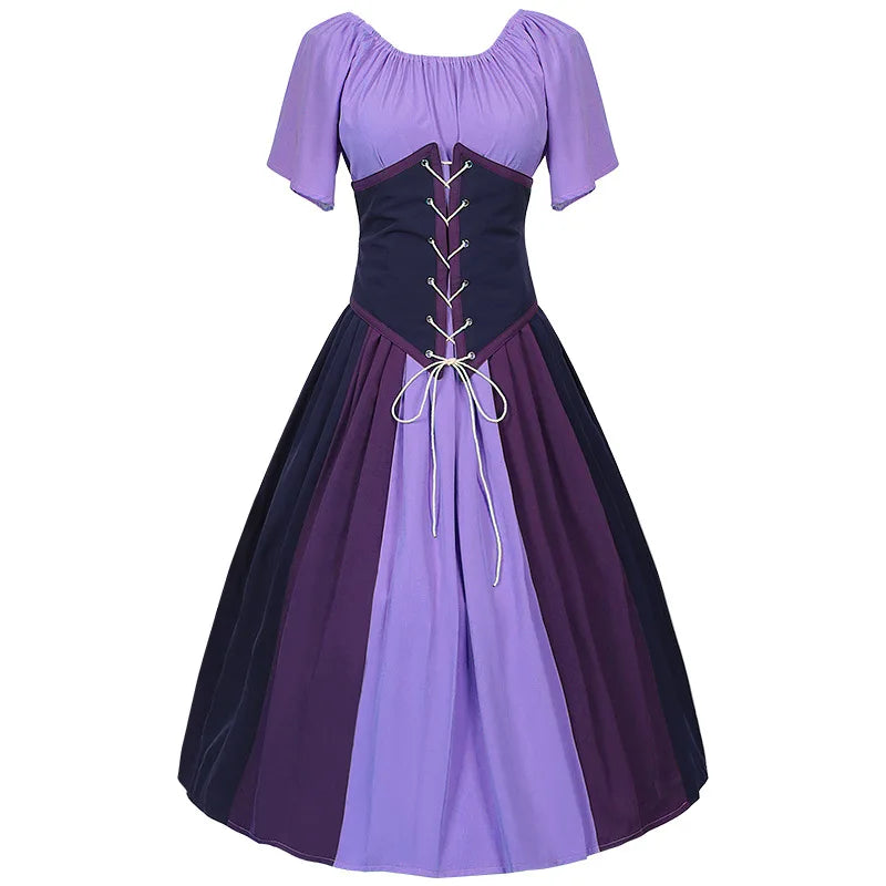 Glorious Renaissance Kleid Frauen Mittelalter Gothic Long Maxi Retro Vestido Victorian Lace Up Paty Ball Gown | Adabellan