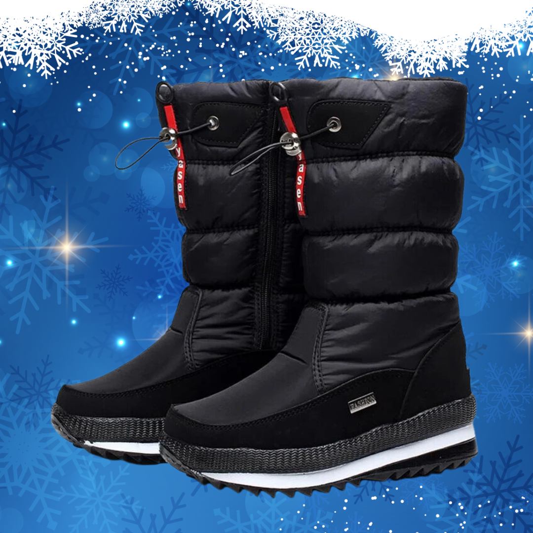 Super bequeme Schnee-/Winterstiefel mit hohem Knie | Jodean