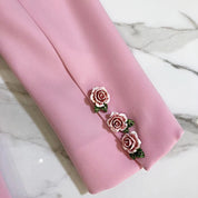 Costanza l Eleganter Damen-Blazer mit Blumenfutter aus Seide