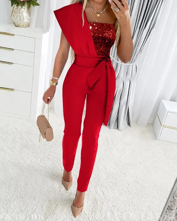 Stilvoller einseitiger eleganter Jumpsuit l Fia