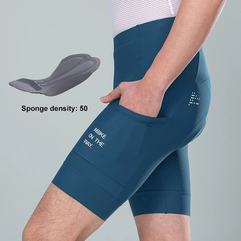 Radlerhose für Herren | Stoßdämpfende Radlerhose mit Taschen | Pauker