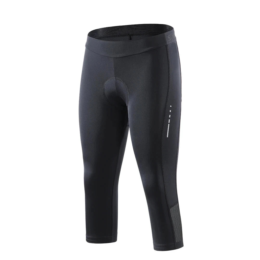 Radlerhose für Damen | 4D gepolsterte MTB-Radlerhose | Schnelltrocknende Radleggings | Carrolli