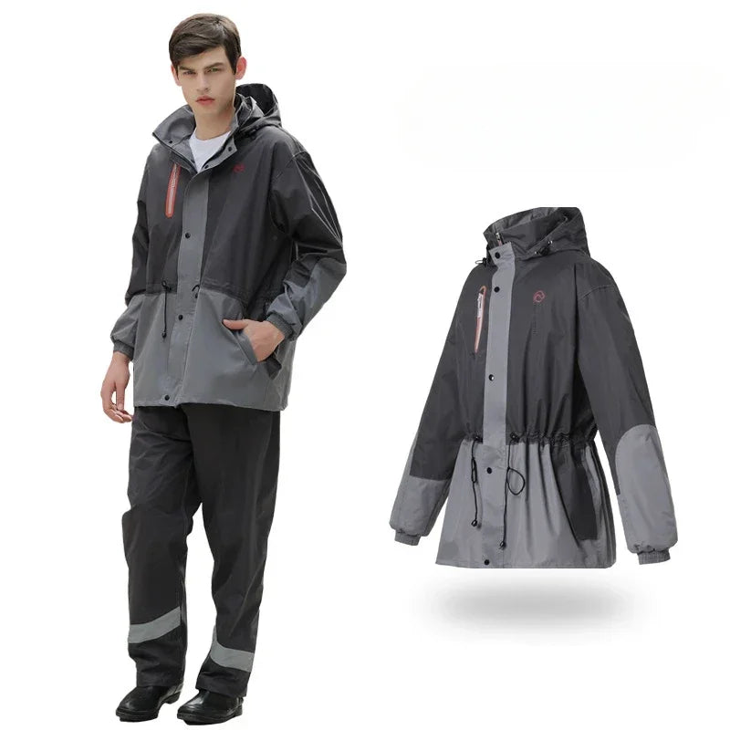 Unisex Regenmantel Jacke und Hose Anzug | AquaArmor