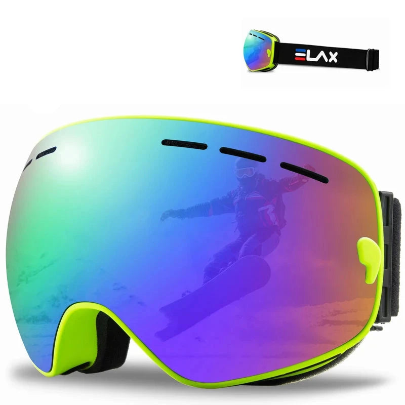 Doppelglas Anti-Fog Skibrille für Outdoor-Sportarten, Snowboard und Schneesport | Elox